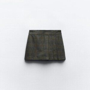 Zara plaid pleated skort